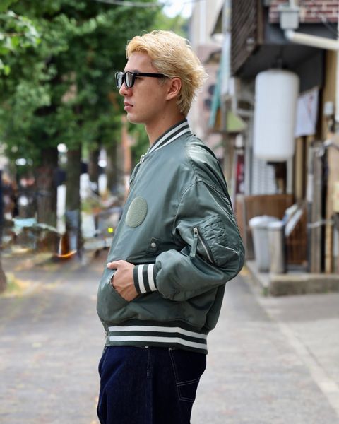 COMME des GARCONS HOMME リブライン入りナイロンツイルジャケット MARKスタイル