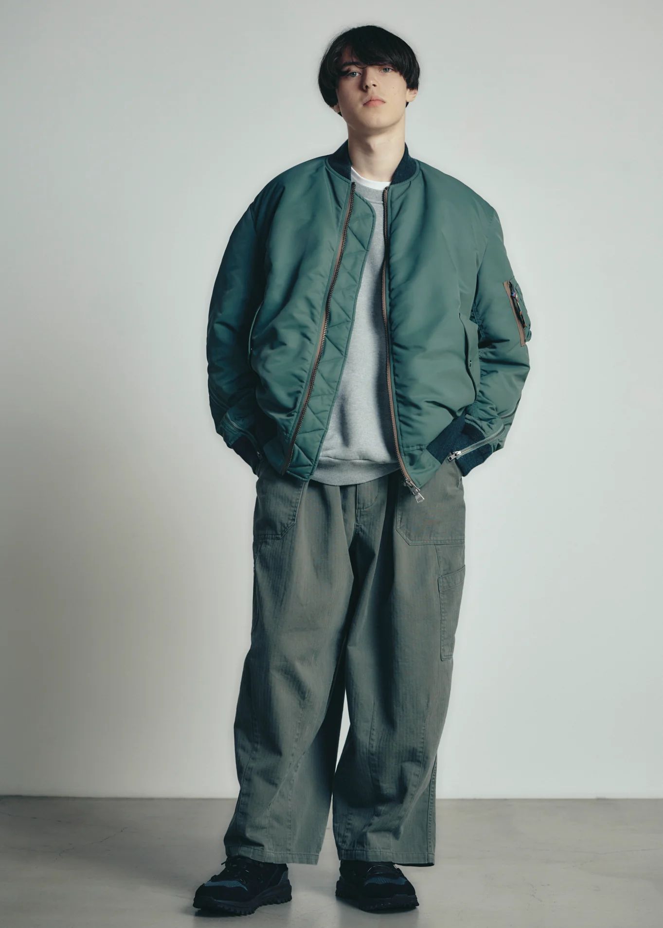 イズネス26AW Bomber Jacket(26AW_32_1008AWJK01)KHAKI☆9月19日(土)発売！