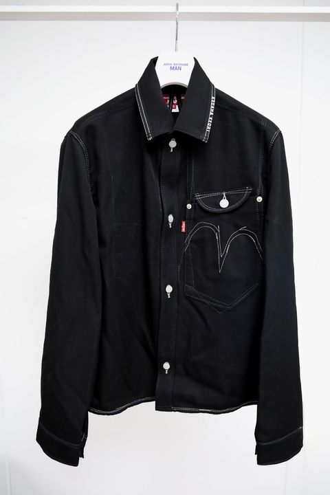 ジュンヤワタナベマン 26FW Levi's Wネーム ウールシャツジャケット(WR-J203-051)BLACK☆8月7日(金)発売！