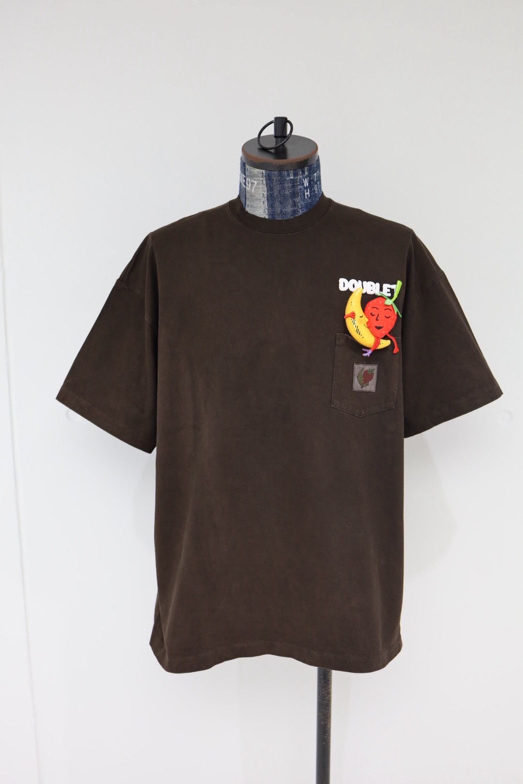 doublet ダブレット26SS MUD-DYED T-SHIRT WITH SHFU (26SS04CS418)MUD