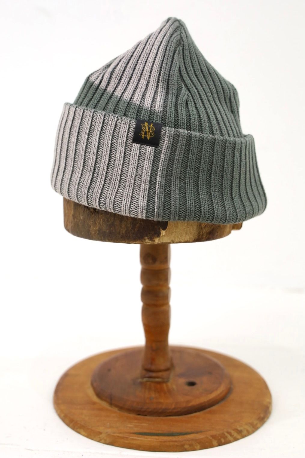 コムデギャルソンオム26FW BATONERブリーチ加工ニットキャップ (HR-N005-051-3)KHAKI☆8月7日(金)発売！