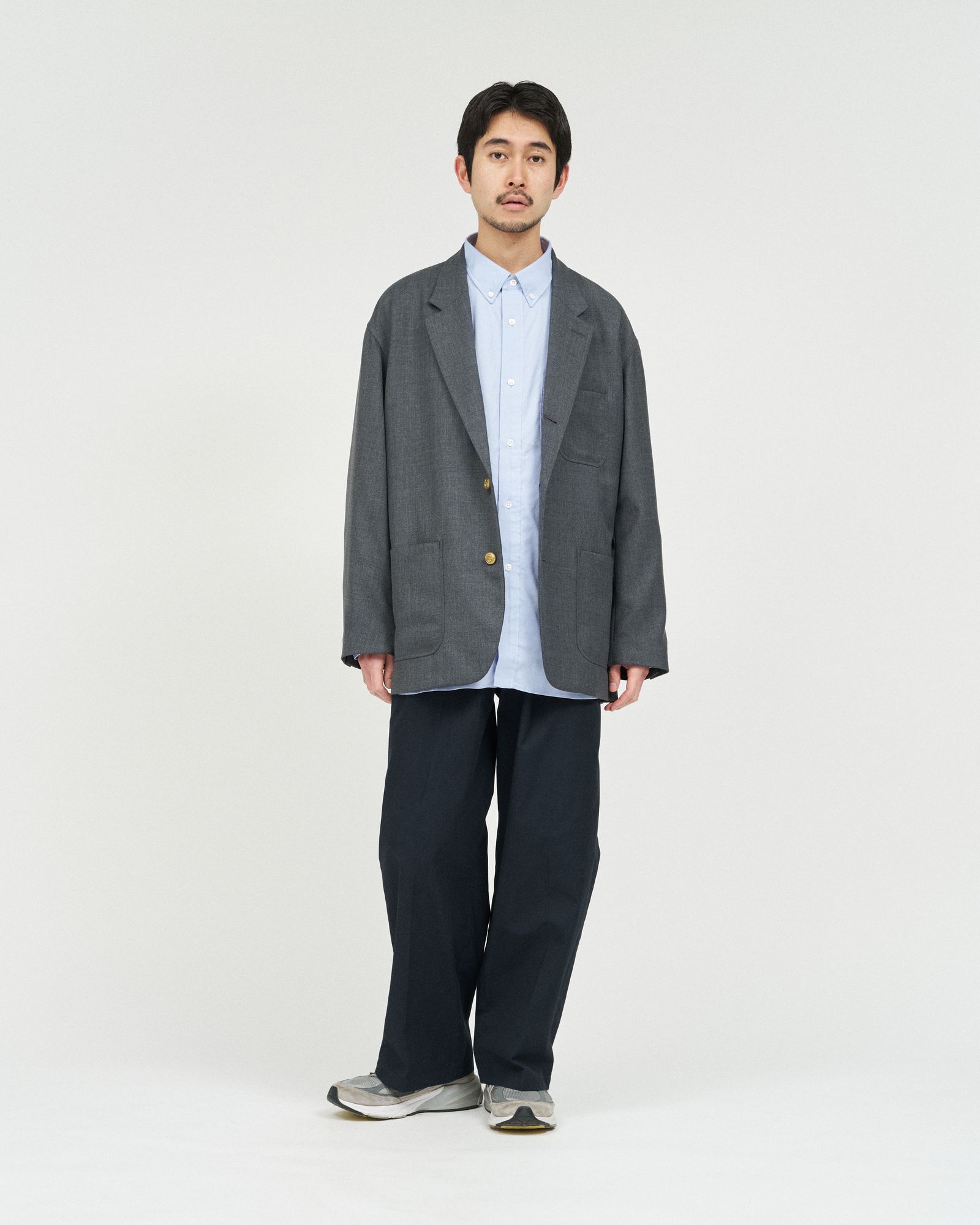 フレッシュサービス WOOL SERGE COLLEGE BLAZER (FSC261-10212)GRAY★2月14日(土)発売