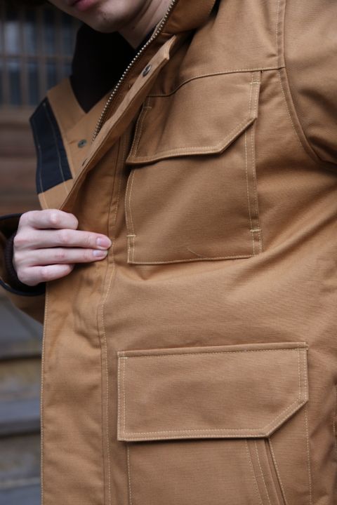 CANADA GOOSE×JUNYA WATANABE MAN綿ダックコラボレーションダウンジャケット(WF-J401-051)"BROWN"style.2020.10.10.