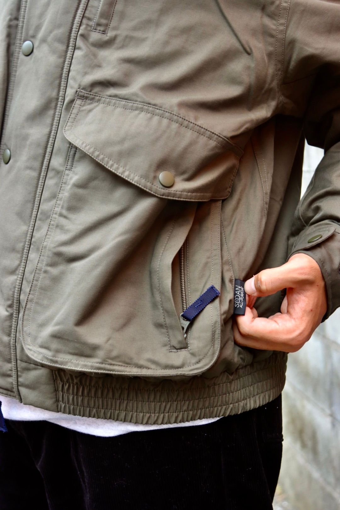 セダンオールパーパスFW23 Fleece Lined Jacket (SD23F-JK03)Olive