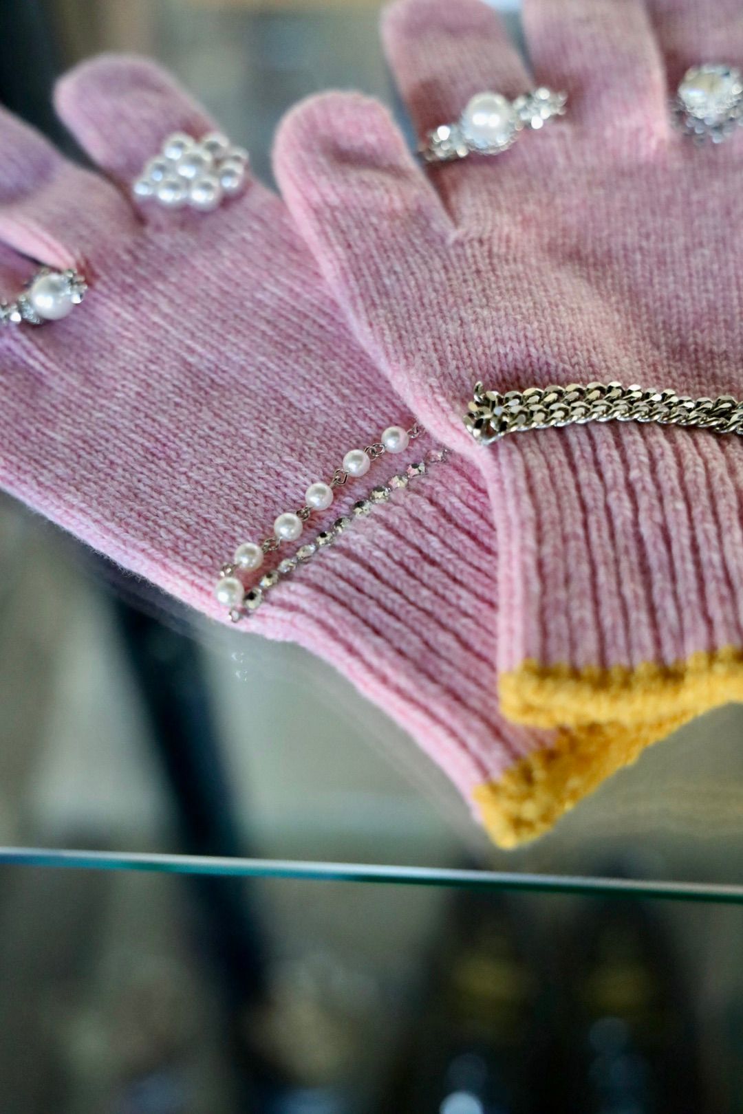 doublet ダブレット25AW KNIT GLOVES WITH RINGS (25AW88GV05) PINK★9月13日(土)発売！