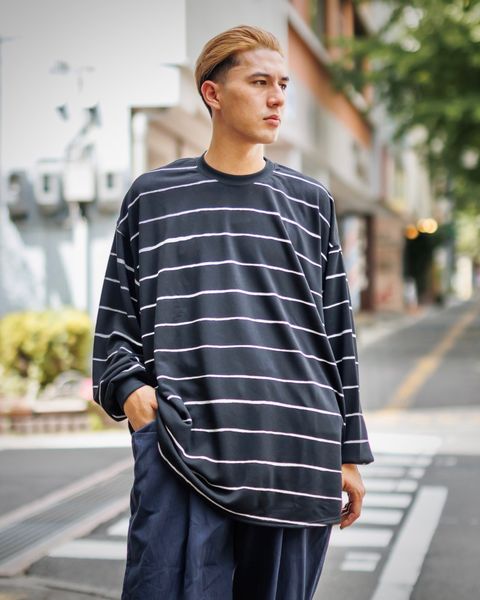 Stripes For Creative SUPER BIG WIDE SIDE STRIPE TECH LS TEE スタイル9月21日新作発売！