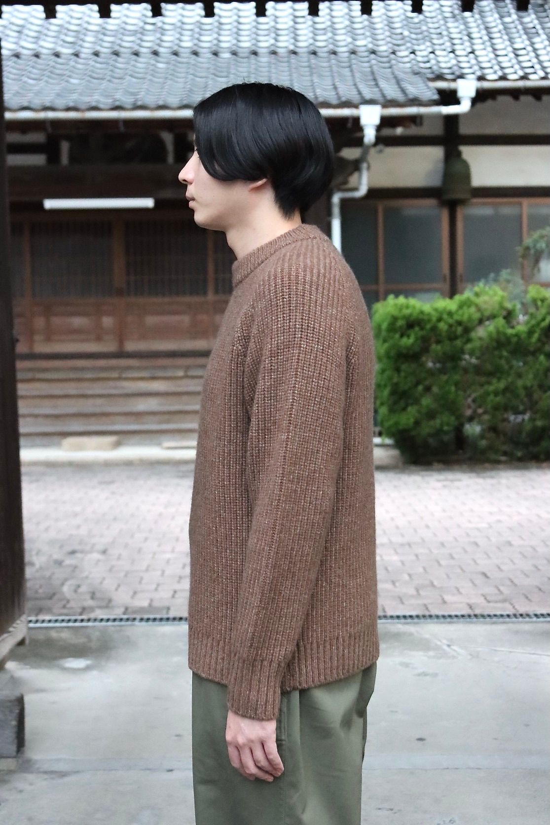 A.PRESSE  Fisherman Pullover Sweater(21AAP-03-01M)BROWN style