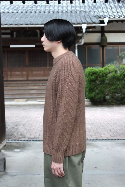 A.PRESSE  Fisherman Pullover Sweater(21AAP-03-01M)BROWN style