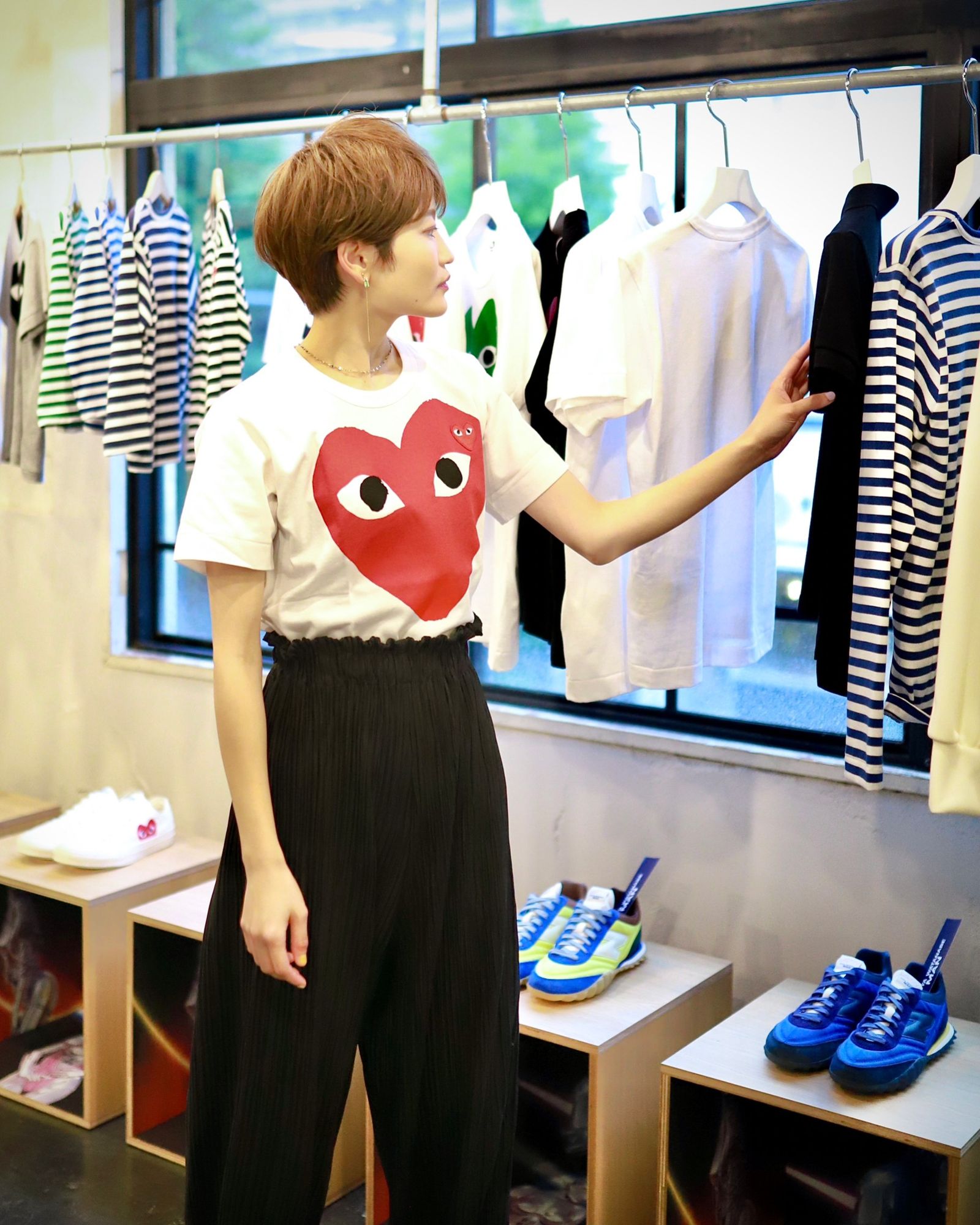 PLAY COMME des GARCON レディースREDハートT style.2023.6.12 | 3355 | mark