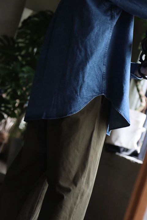 A.PRESSE 22FW BD Denim Shirtスタイル