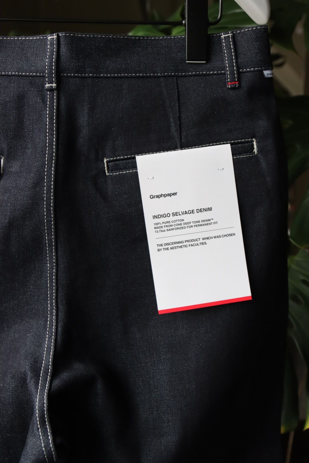 Graphpaper - グラフペーパー Selvage Denim Two Tuck Tapered Pants