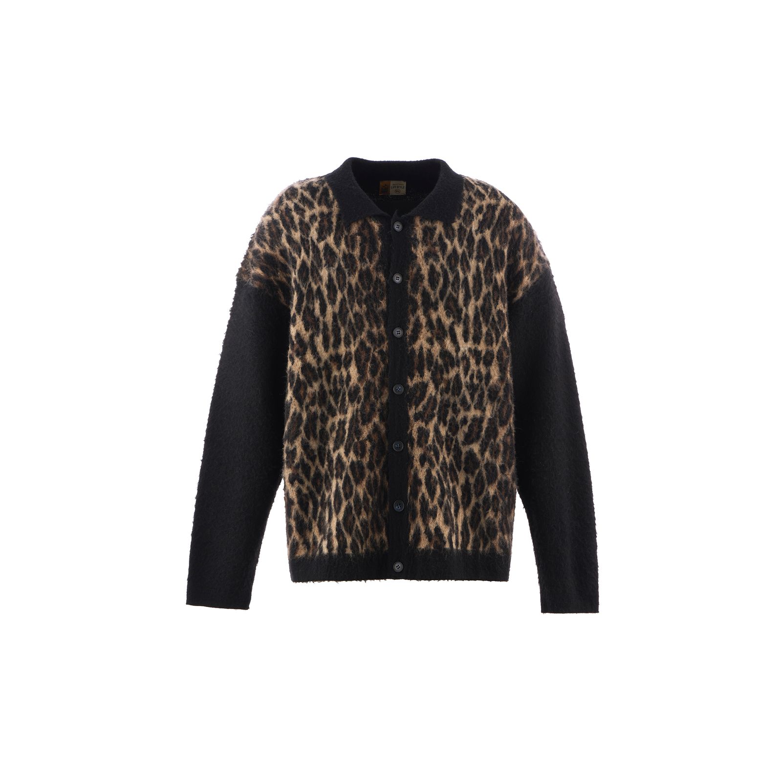 セントマイケル  LEOPARD KNIT CARDIGAN(SM-HR1-0000-073)BLACK★10月11日(土)発売！