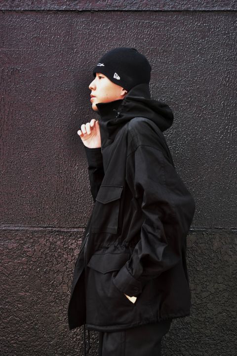 yohji yamamoto 23AW HOODED MILITARY JACKETスタイル