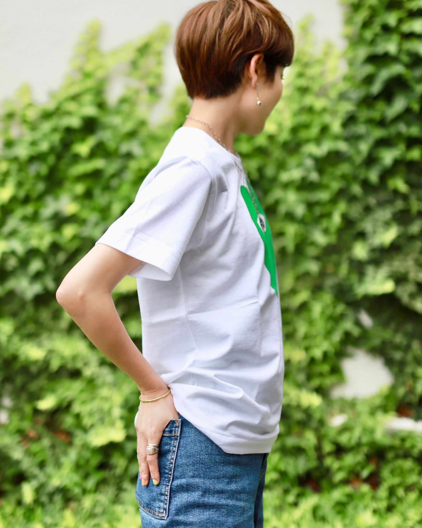 PLAY COMME des GARCONS レディース GREEN HEART style.2023.6.3