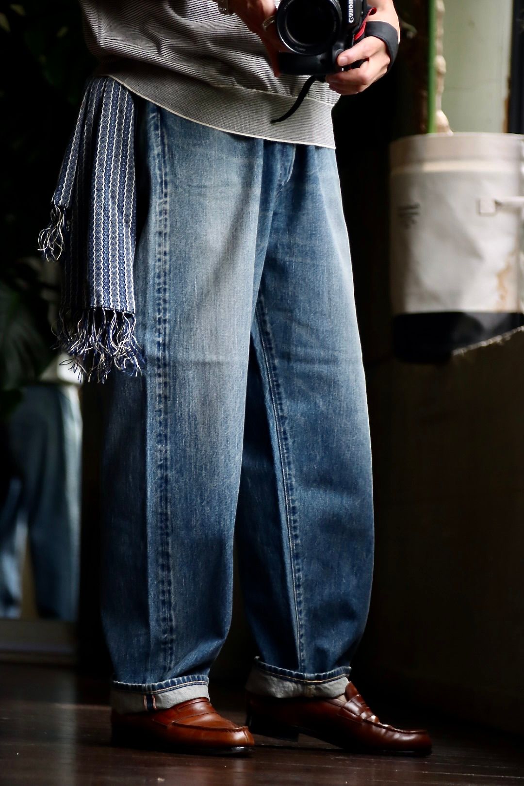 A.PRESSE - アプレッセ23AWデニム No.22 Washed Wide Denim Pants 