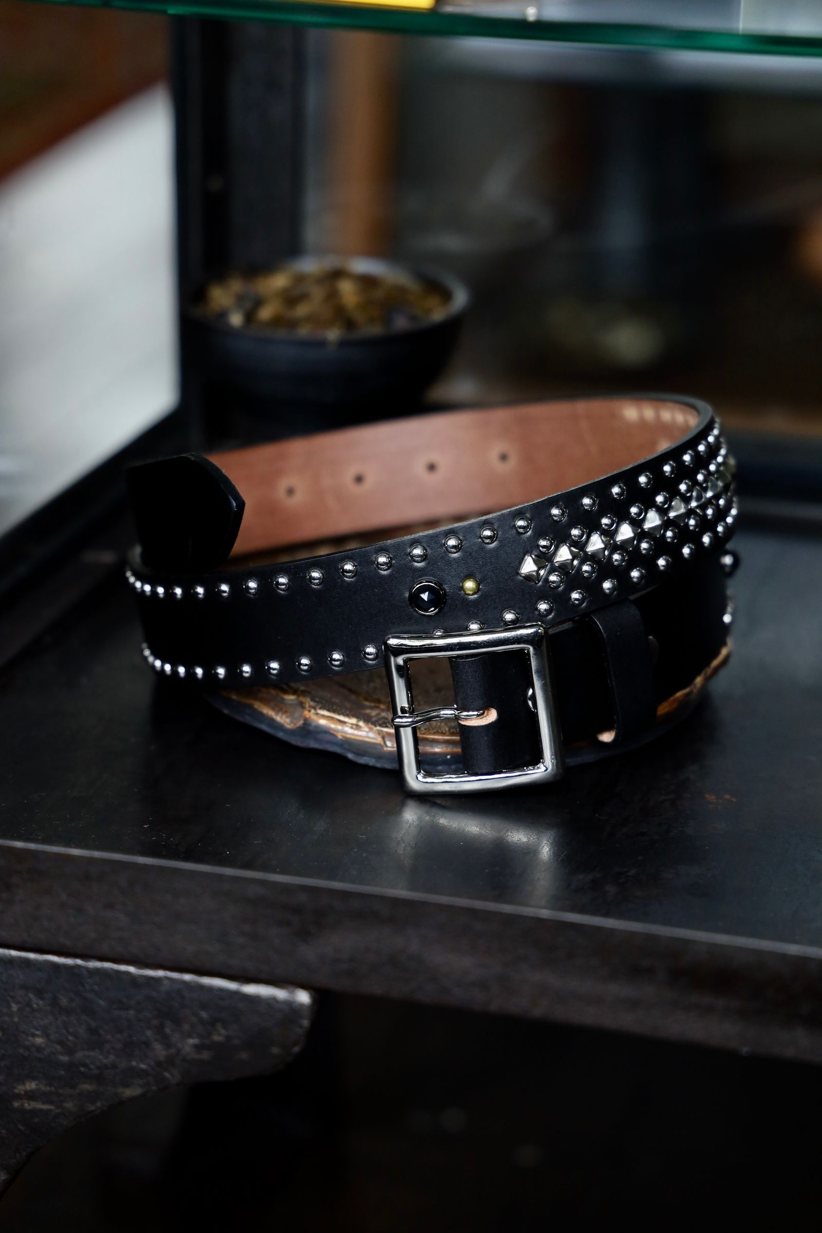 小物 WOLF'S HEAD x LASTMAN STUDDED BELT 35mm WOLF'S HEAD x LASTMAN STUDDED BELT 35mm