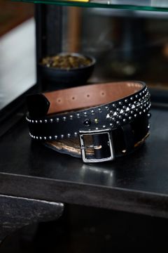 LASTMAN ラストマン大久保篤志 WOLF'S HEAD x LASTMAN STUDDED BELT 35mm