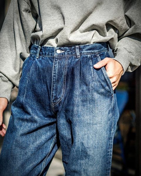 グラフペーパー Selvage Denim Two Tuck Tapered Pants(DARK FADE INDIGO) 1月18日(土)新作発売！