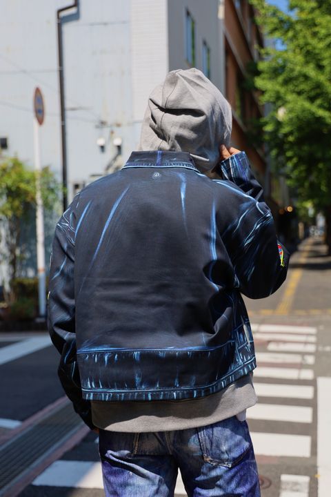 TALKING ABOUT THE ABSTRACTION 絵画PRINT LAYERED PARKA スタイル
