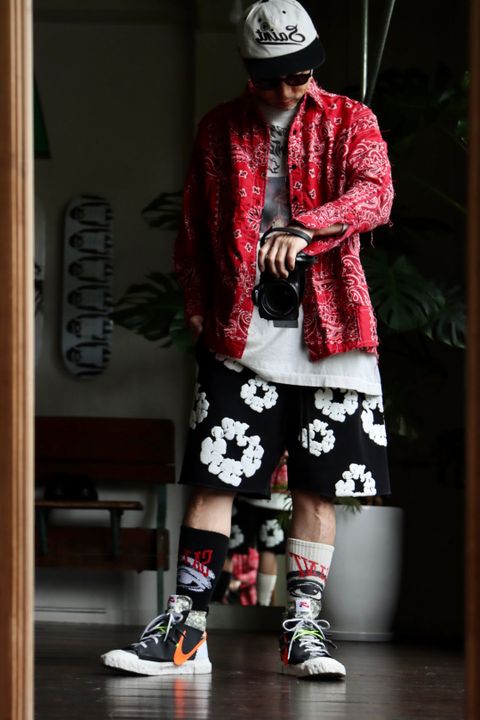 レディメイド×デニムティアーズREADYMADE×DENIM TEARS SWEAT SHORTSスタイル.2022.9.29.
