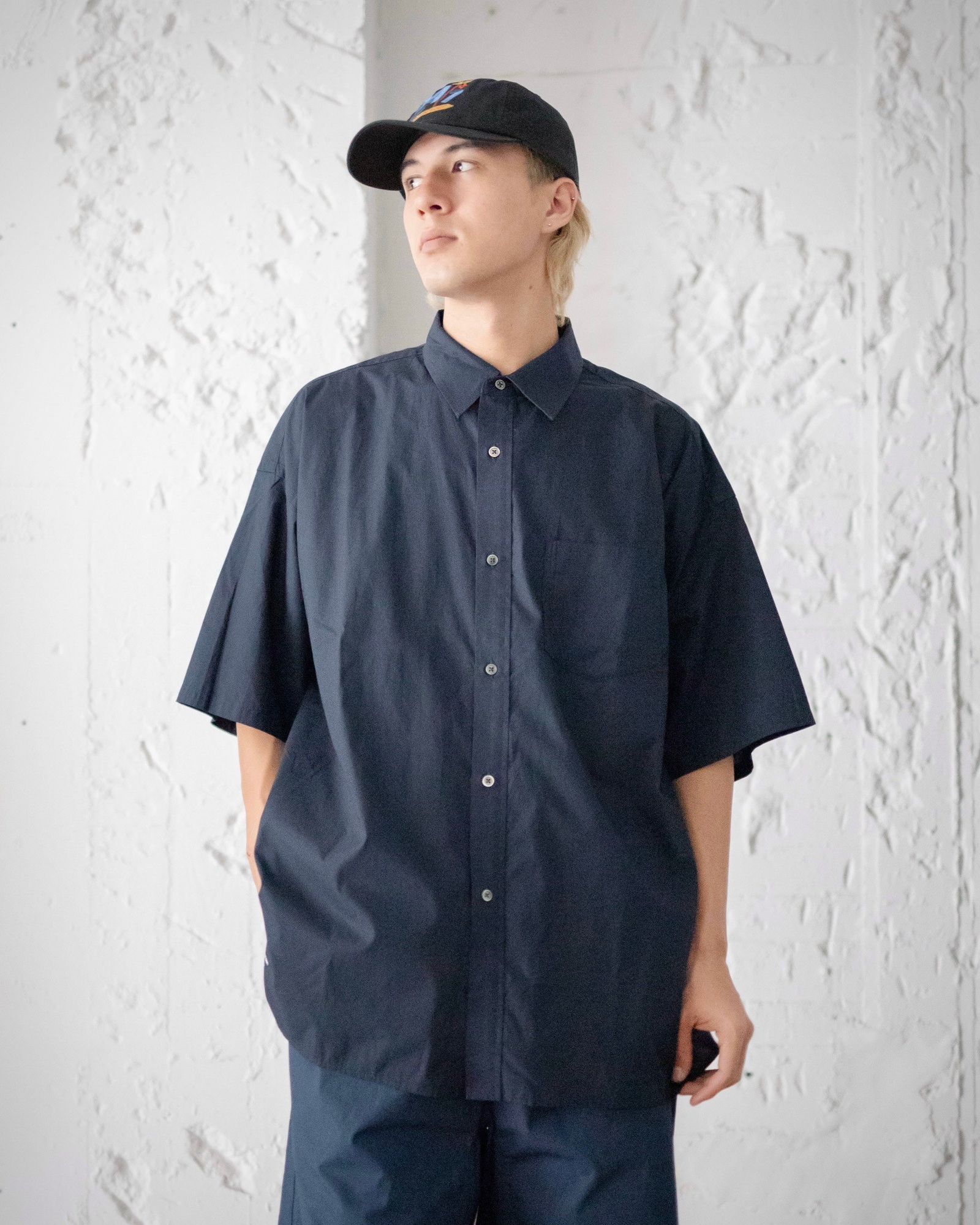 FreshService SPOT CORPORATE UNIFORM S/S SHIRT(NAVY) style 2024.6.28