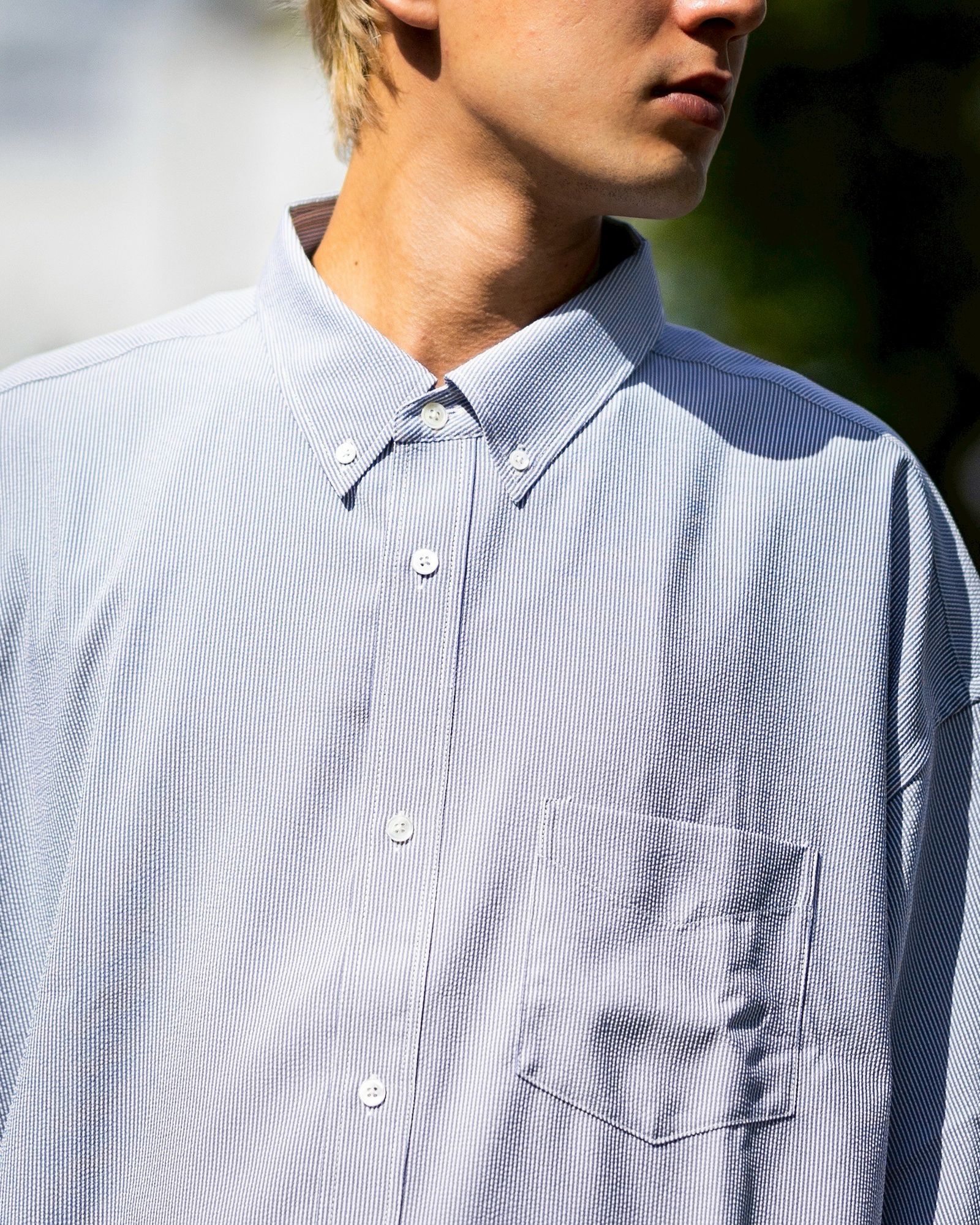フレッシュサービス SEERSUCKER B.D SHIRT (FSC252-50043)BLUE☆6/21(土)発売！