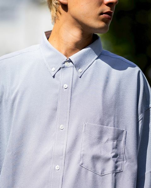 FreshService SEERSUCKER B.D SHIRT(BLUE)☆新作発売！