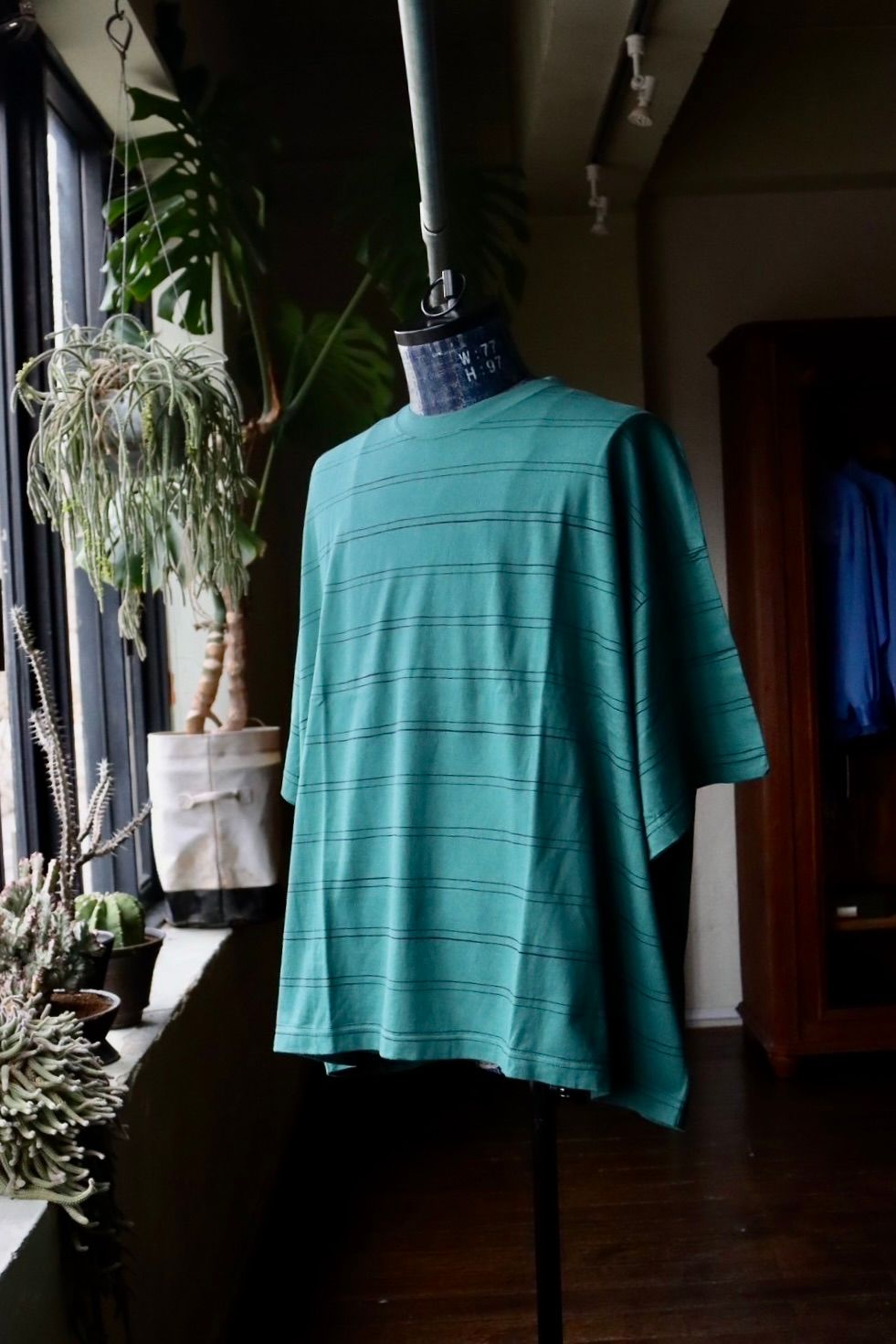 S.F.C 24SS エスエフシー DOUBLE WIDE SIDE STRIPE TEE(SFCSS24CS11)Green×Navy