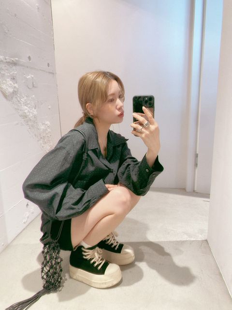 YOKE 24SS PIXEL LOW PLAID OPEN COLLAR SHIRT style.2024.5.9