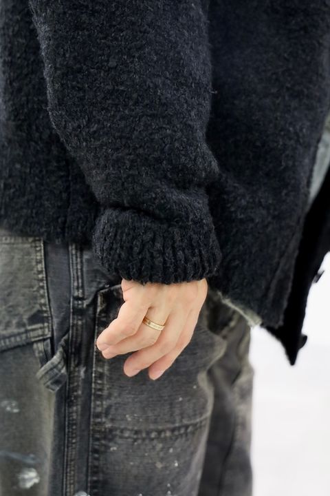 A.PRESSE Cashmere Mole Yarn Cardiganスタイル2025.10.27.