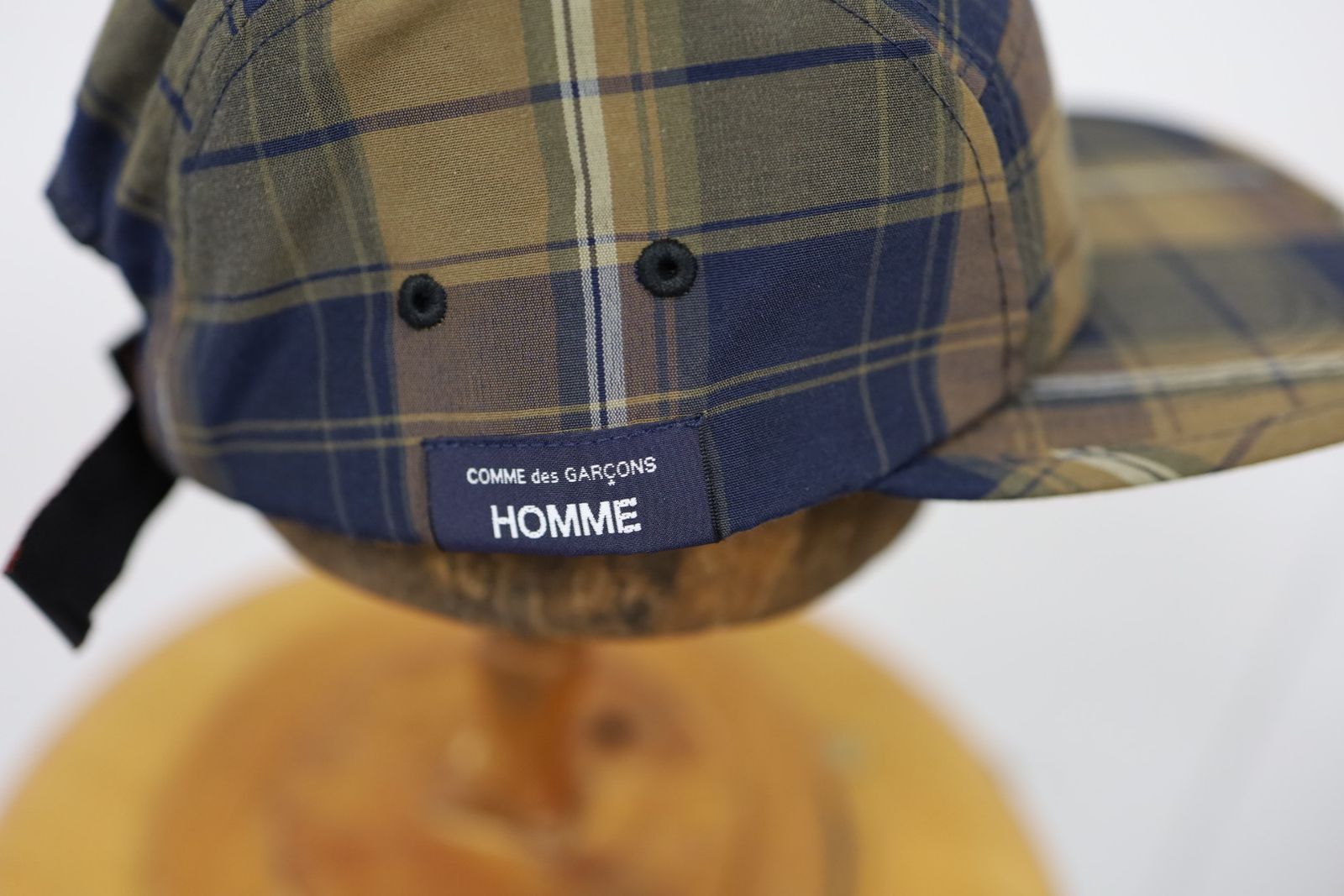 コムデギャルソンオム26SS BRIEFINGコラボ 綿エステルチェックCAP(HQ-K602-051-2)BROWN/KHAKI/NAVY★4月3日(金)発売！