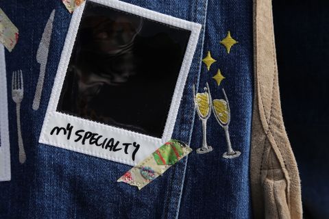doublet MEMORIAL POLAROID DENIM JACKET(21SS06BL115) style. 2021.03.29.