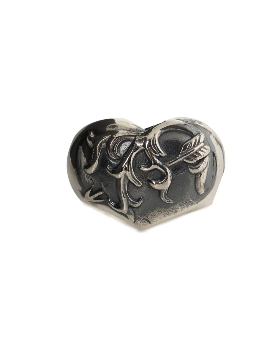 Yohji Yamamoto 26SS SILVER950 HEART RING (HA-A82-920)SILVER★新作発売！
