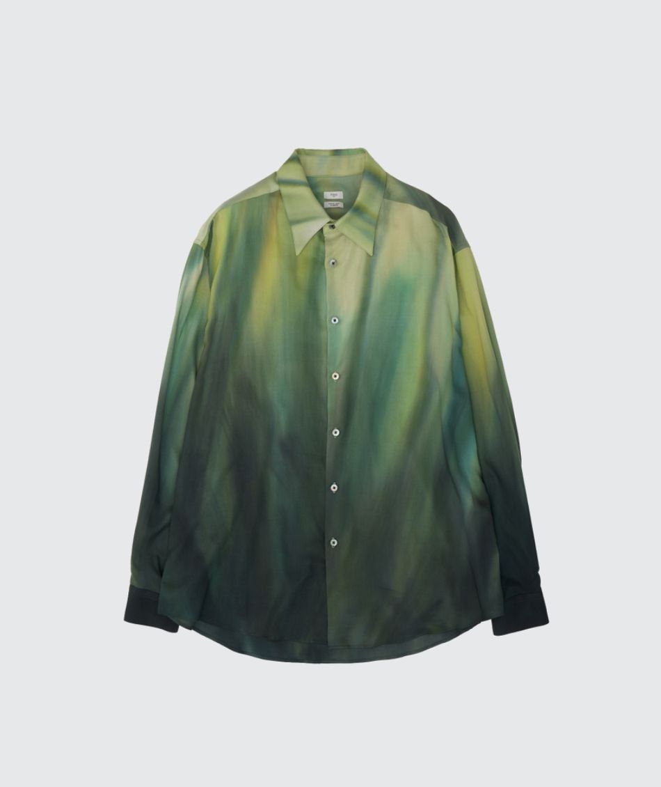 YOKE 26SS Hand Painted Lawn Loose Fit Shirt(YK26SS01212SH)GREEN☆4月11日(土)発売！