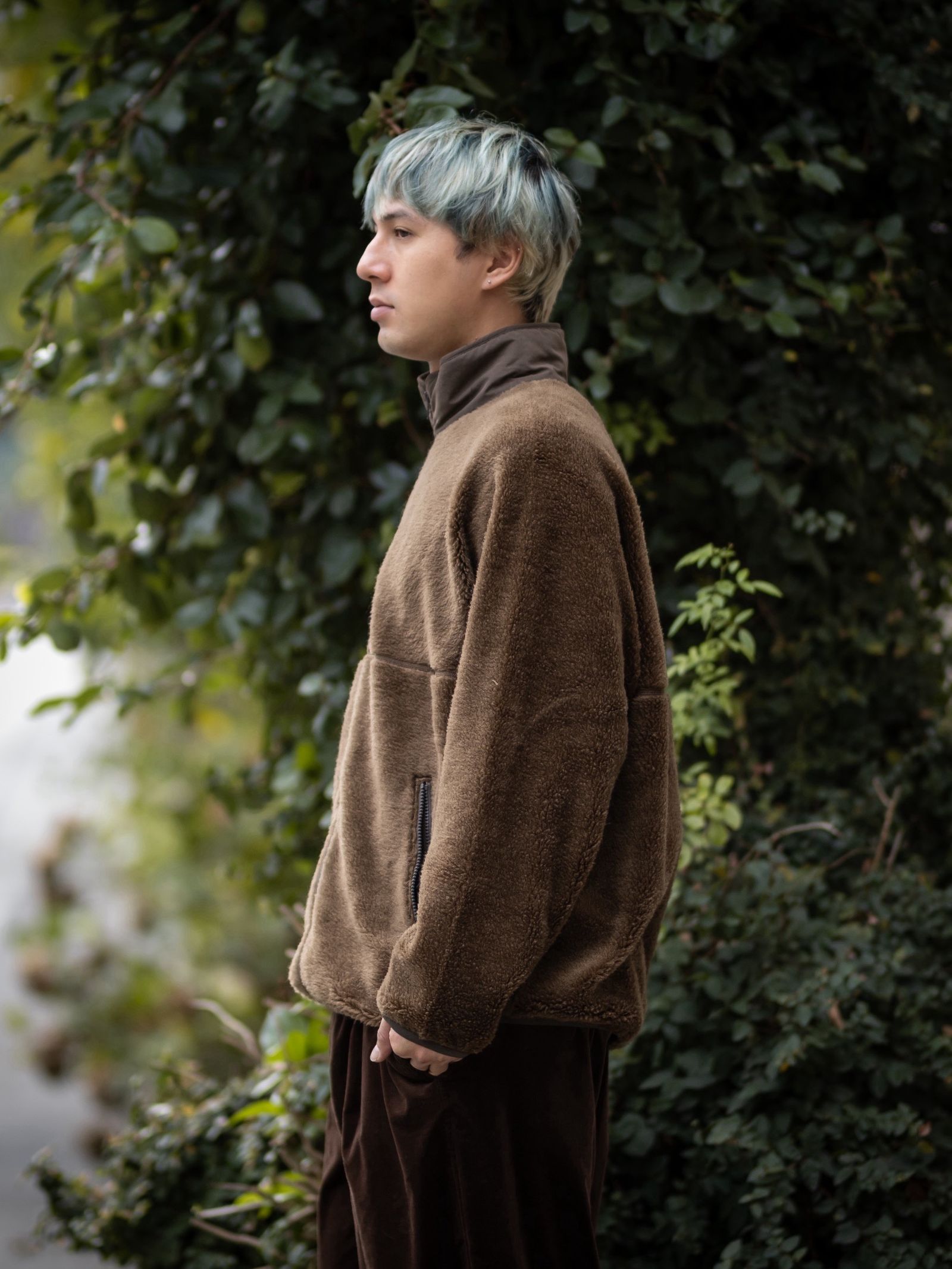 Graphpaper Wool Boa Zip-Up Blouson MARK STYLE