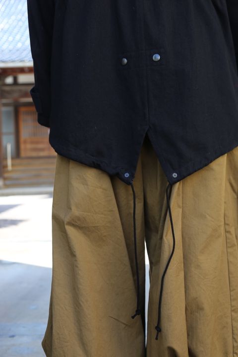 yohji yamamoto2020AW Y's BANG ON! Military hooded-Coat Black denim style.2020.10.18.