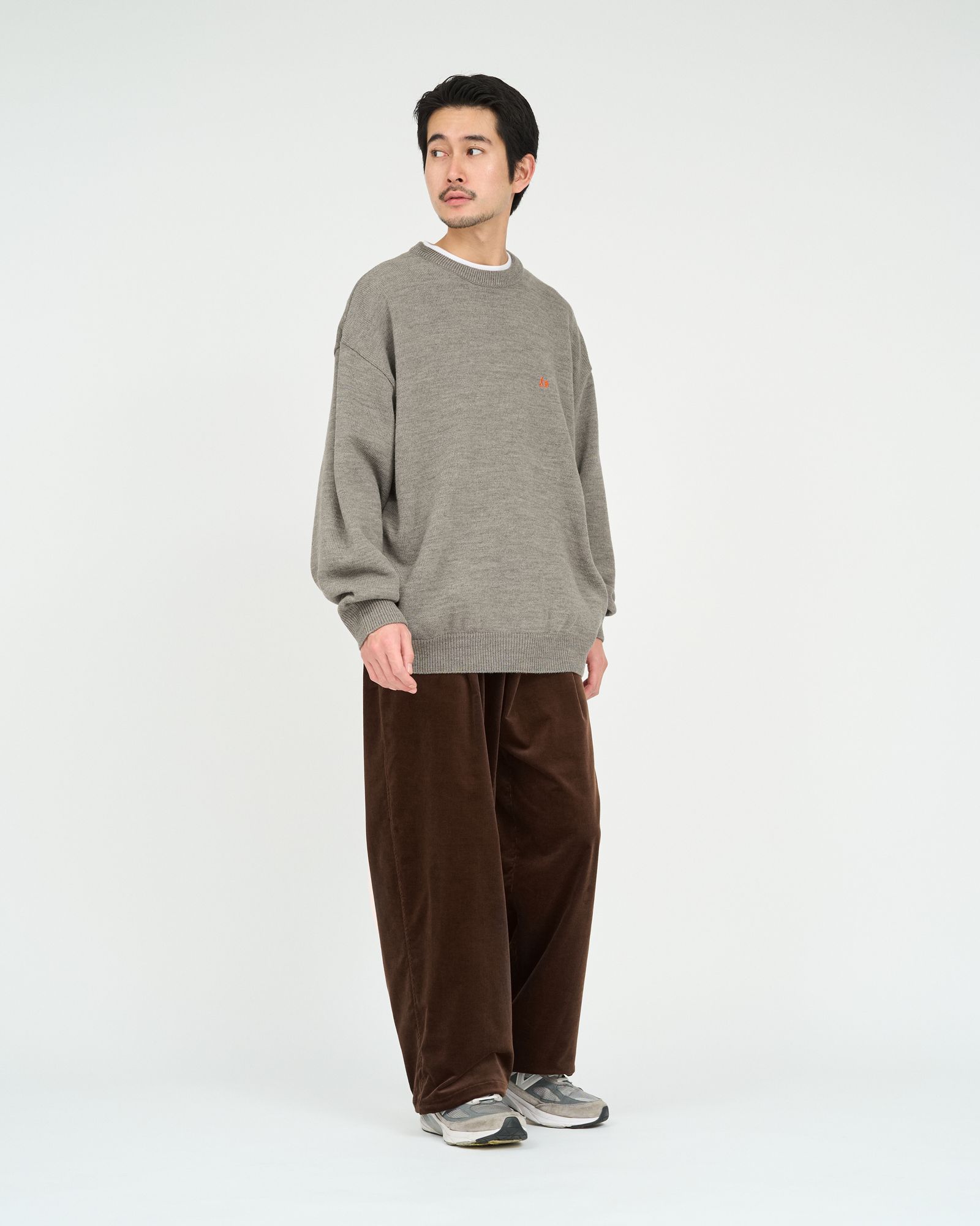 フレッシュサービス 26AW THERMAL JERSEY CREW NECK KNIT(FSC263-80007)GRAY☆10月17日(土)新作発売！