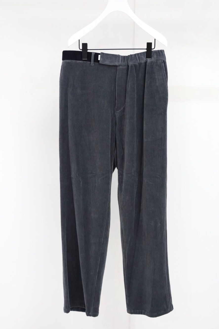 グラフペーパー Soft Knit Corduroy Wide Tapered Chef Pants(GM263-40112B)GRAY☆9月5日(土)発売！