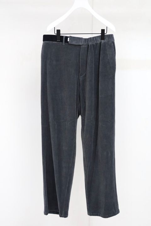 グラフペーパー Soft Knit Corduroy Wide Tapered Chef Pants(GM263-40112B)GRAY☆9月5日(土)発売！
