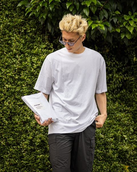 グラフペーパー パックTシャツ 2-Pack Crew Neck Tee (WHITE)