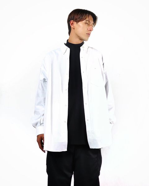 FreshService フレッシュサービスDRY OXFORD CORPORATE L/S B.D.SHIRT"WHITE"スタイル