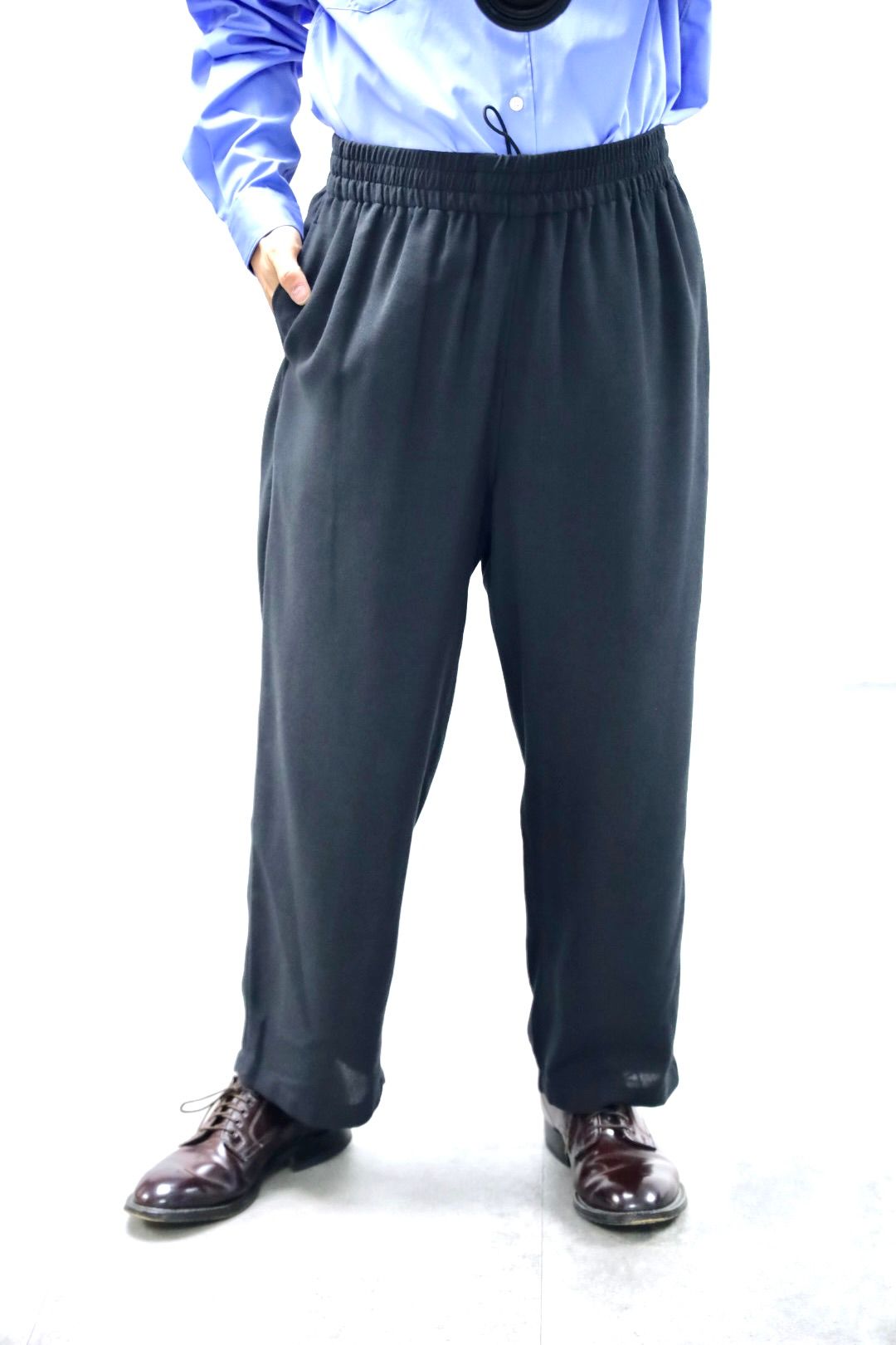 グラフペーパー 26SS Viscose Viyella Sleeping Easy Pants(GM261-40458)CHARCOAL☆3月14日(土)発売！
