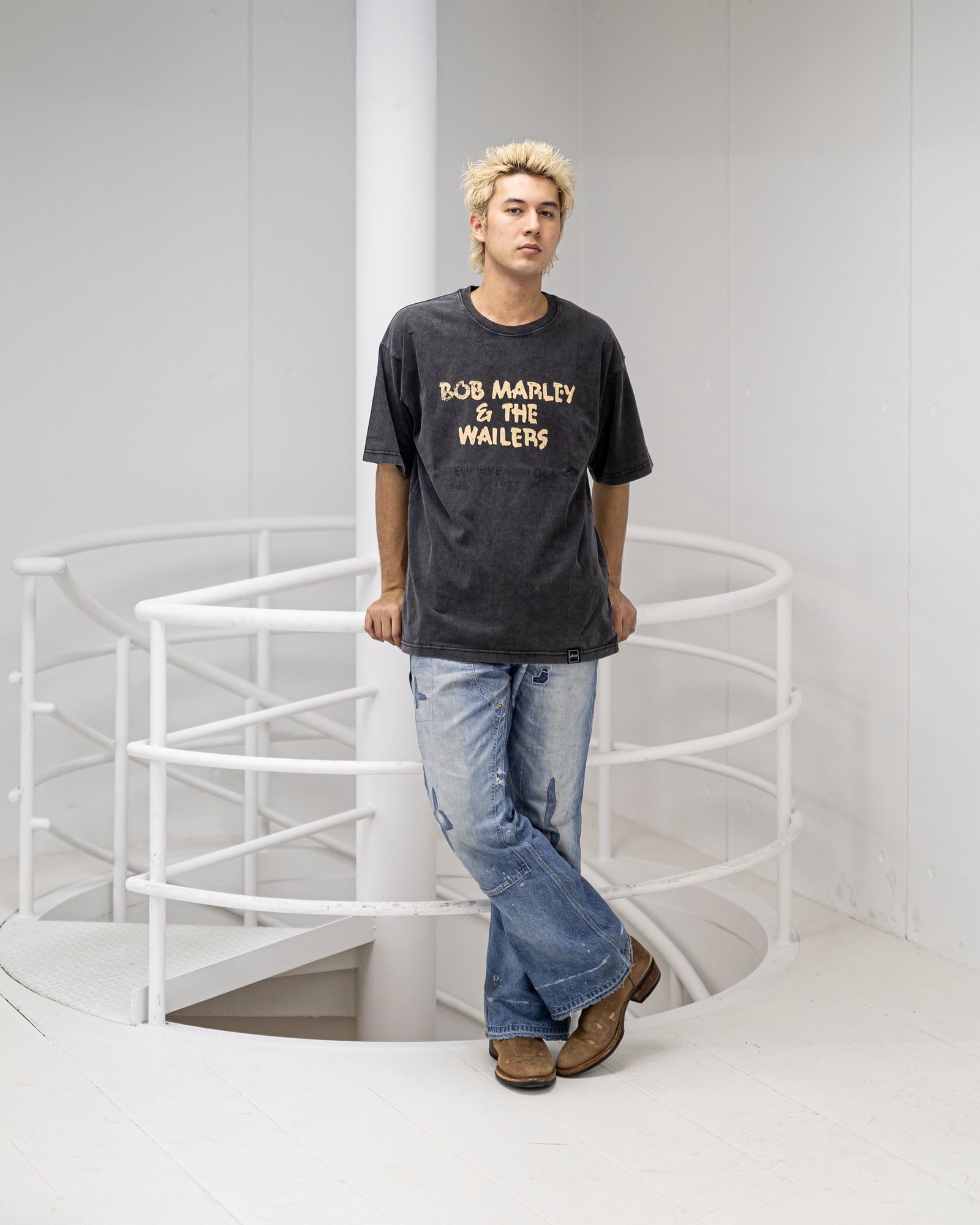 U/MUSIC ユーミュージック Bob Marley Staff SS Tee(UM-MK8-0000-008)★新作発売！