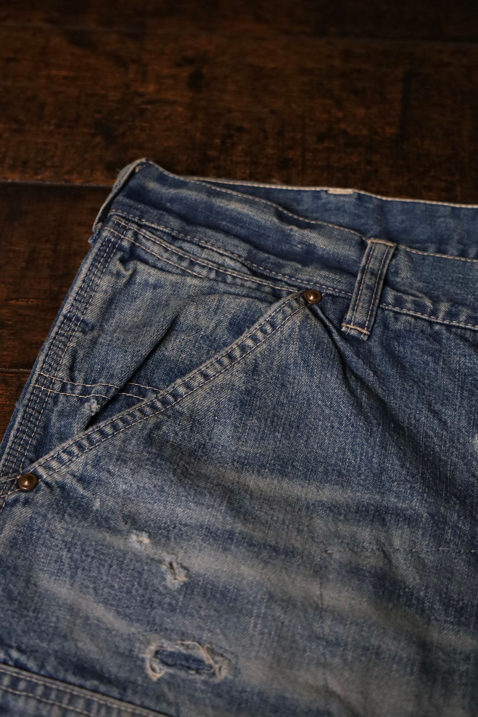 セントマイケル24AW DENIM DOUBLE KNEE (SM-YS1-0000-066)BLUE