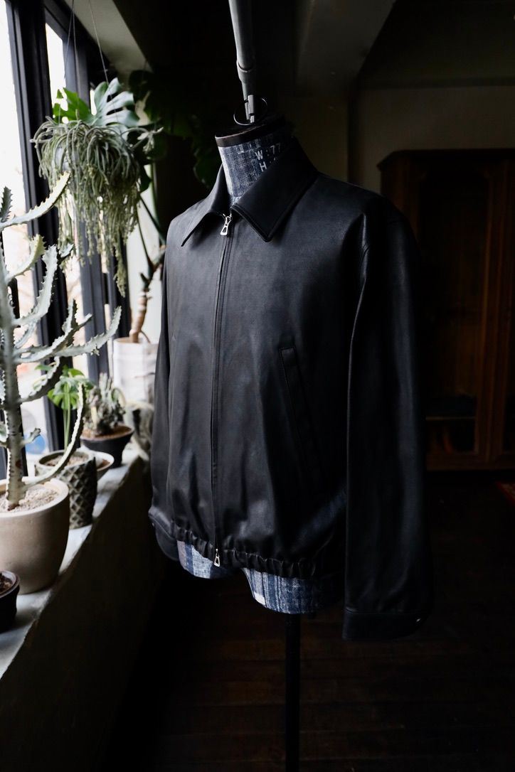 ヨーク25SS LEATHER ZIP BLOUSON(YK25SS0903B)BLACK☆1月18日(土)発売！