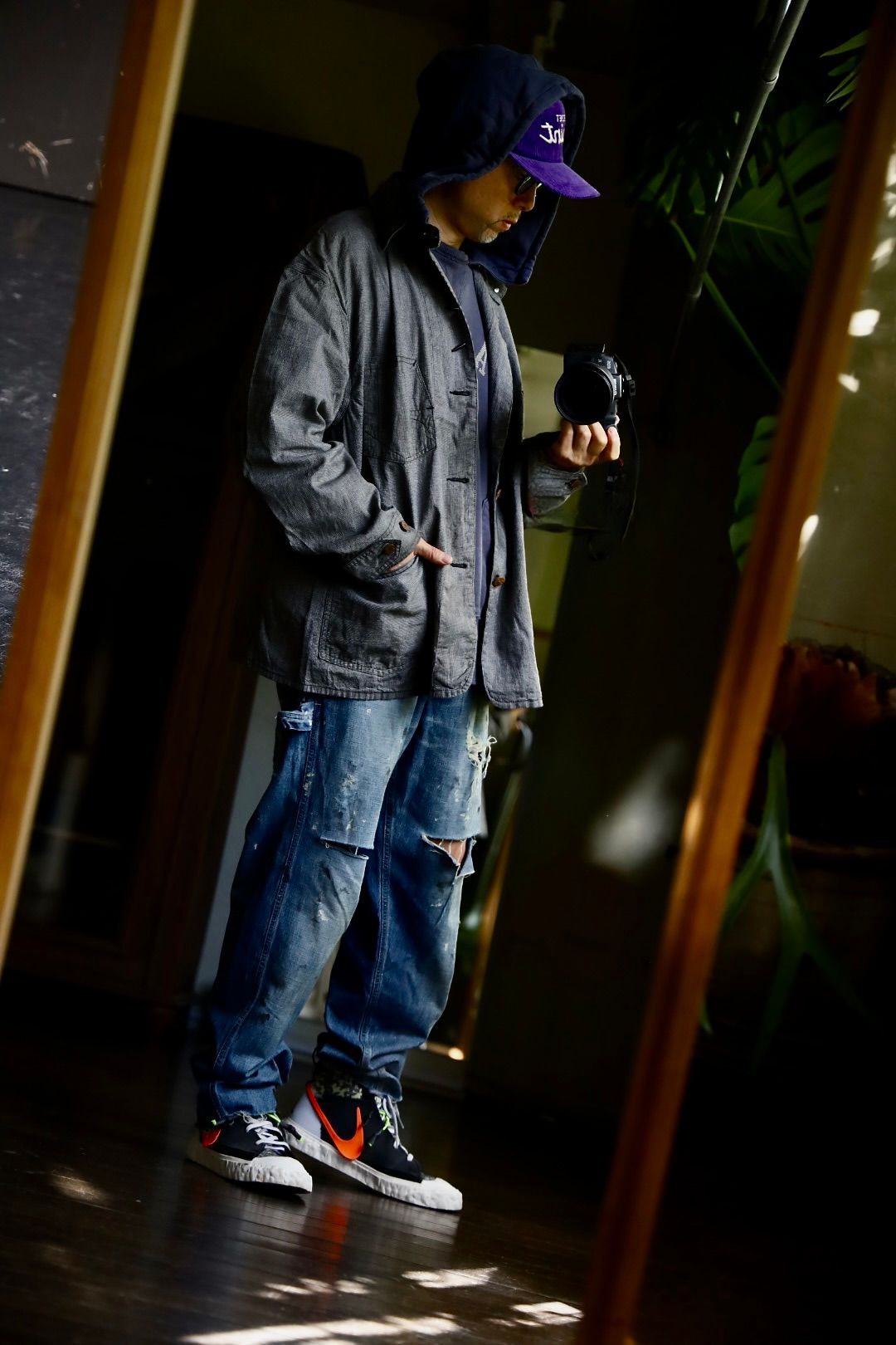 ©SAINT M×××××× ベルベルジンコラボ STRIPE BB_DENIM JKTスタイル(SIZE:M)