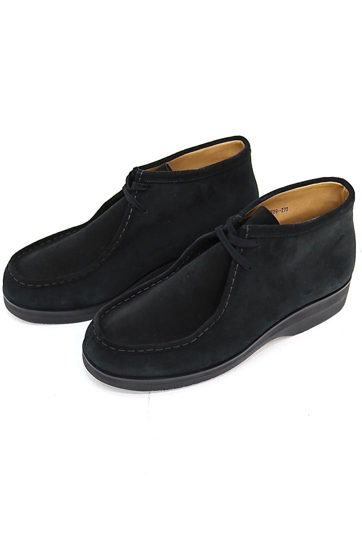 FOOTWORKSフットワークス  チロリアンシューズ Tyrolean shoes in suede leather(F02-0003_M)BLACK☆新作発売！