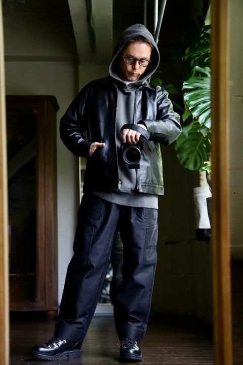 LASTMAN 24AW ラストマン大久保篤志 PRINTED HOODIE "ANGEL"スタイル