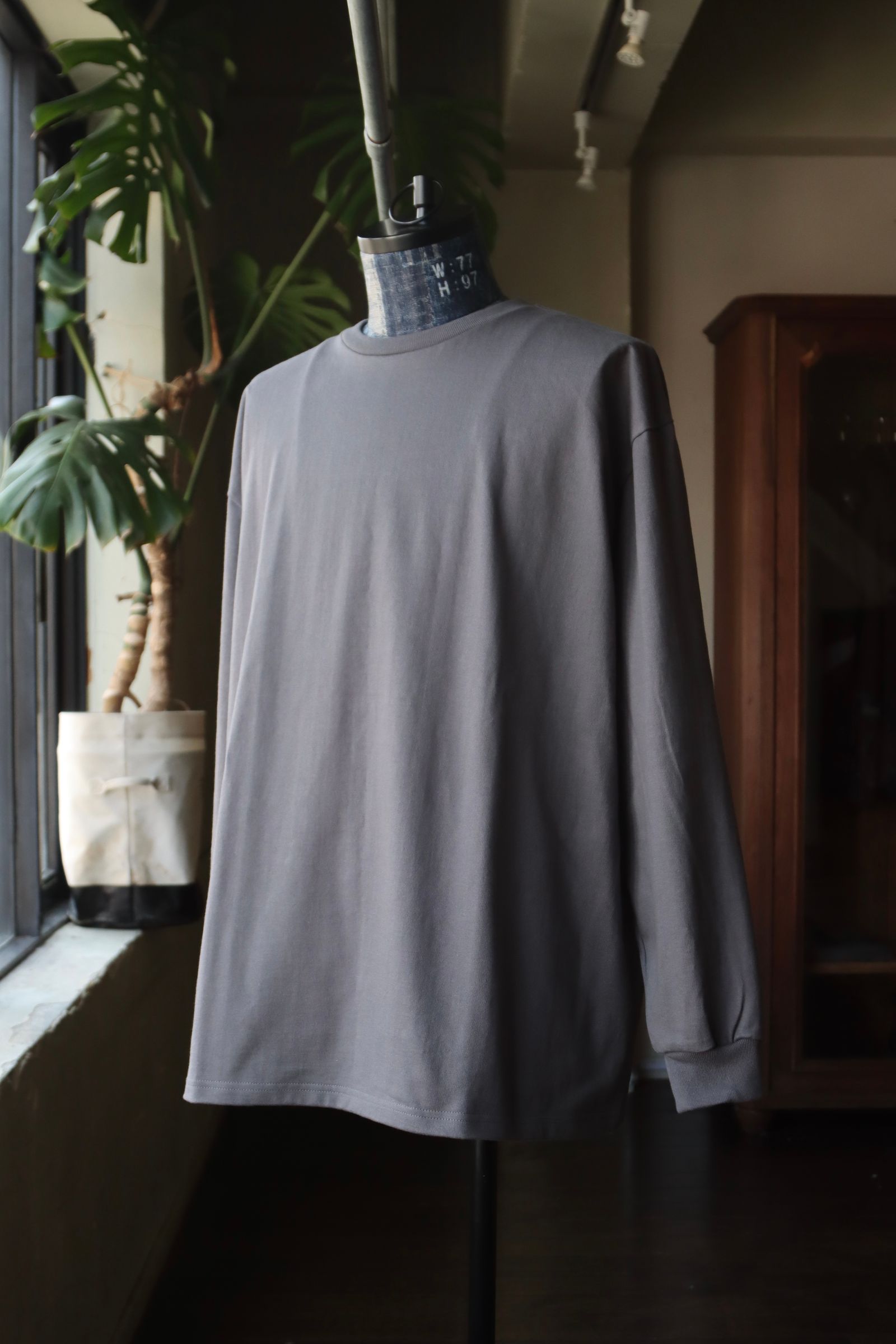 グラフペーパー Heavy Weight L/S Oversized Tee( GRAY)☆10月25日(土)発売！