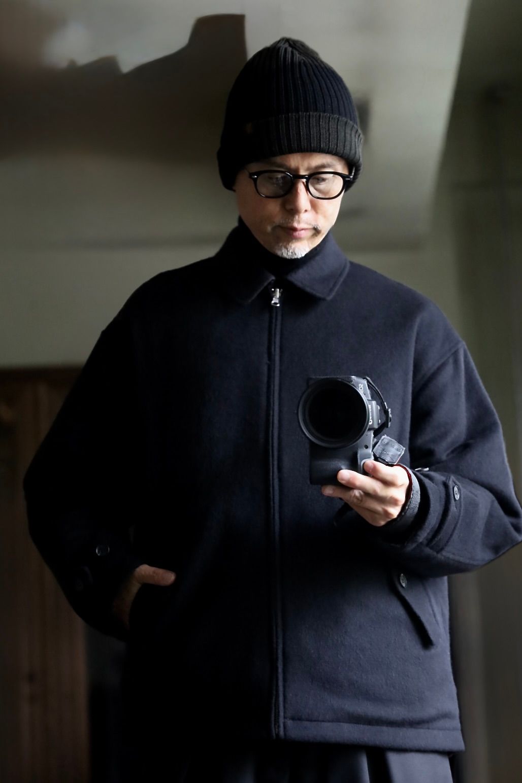 COMME des GARCONS HOMME 26FW リバーシブルキルティングジャケット"BLACK"スタイル